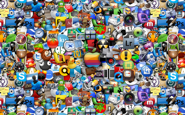 wallpaper images for mac. Mac Icons Wallpaper in Color