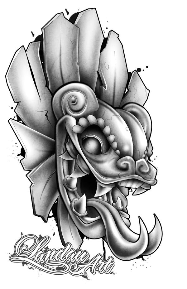 Aztec Tattoo Flash by Landauart on deviantART