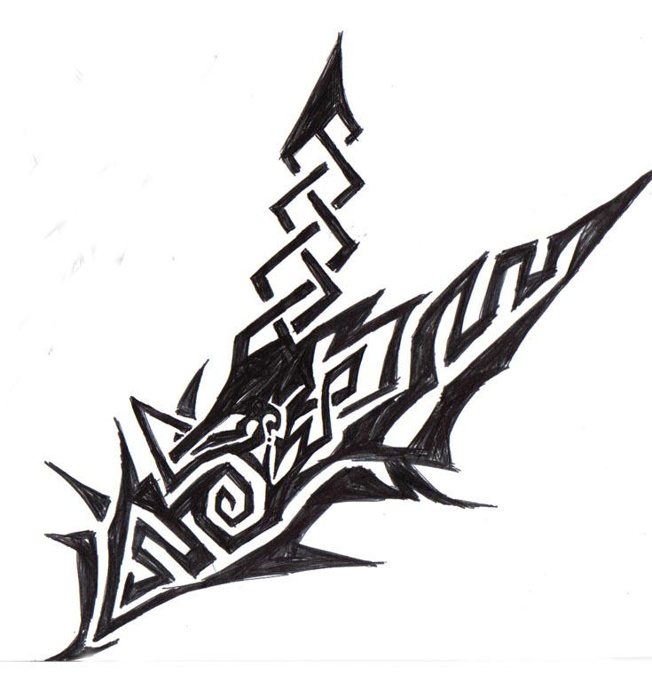 Celtic Tribal Tattoo by Dreamthief2004