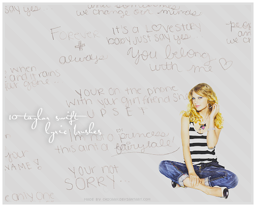 Taylor Swift Lyrics Wallpaper. Taylor Swift Lyrics by