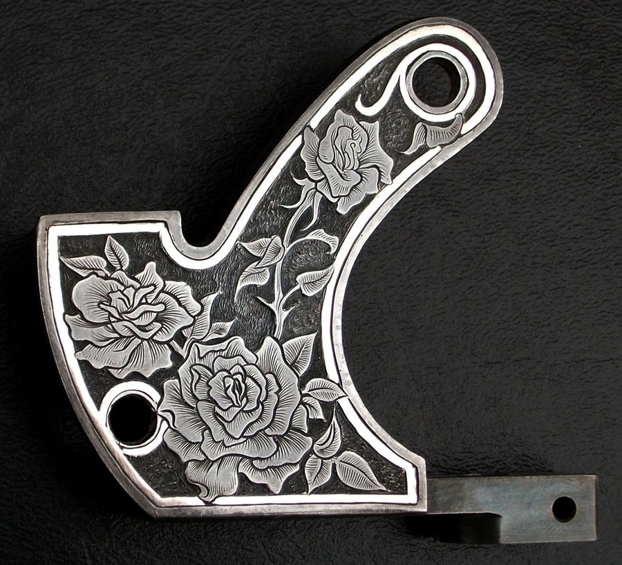 This is the "J" style frame for an electric tattoo machine.