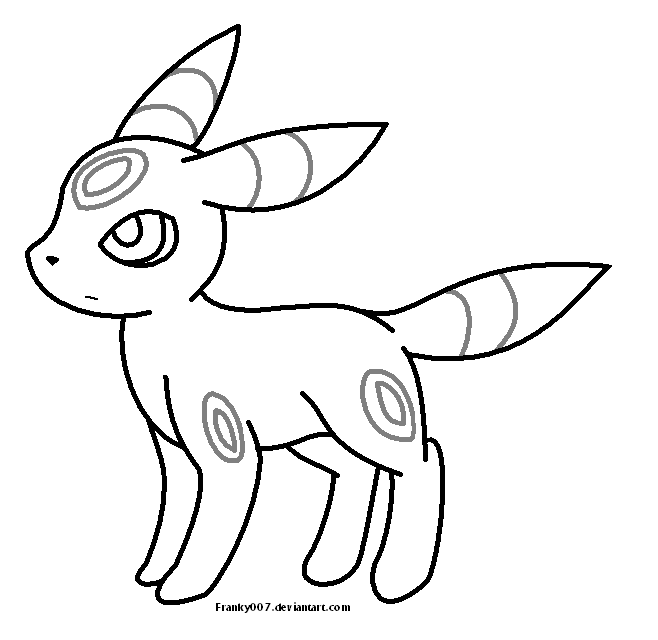 umbreon coloring pages - photo #9