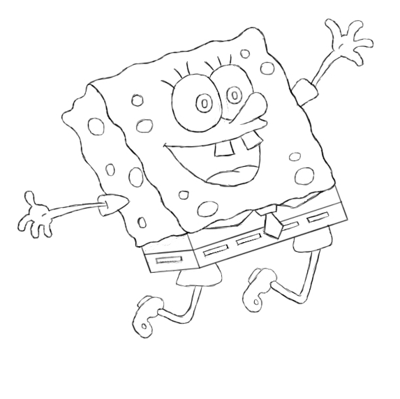 Spongebob_Squarepants___Sketch_by_arvaak