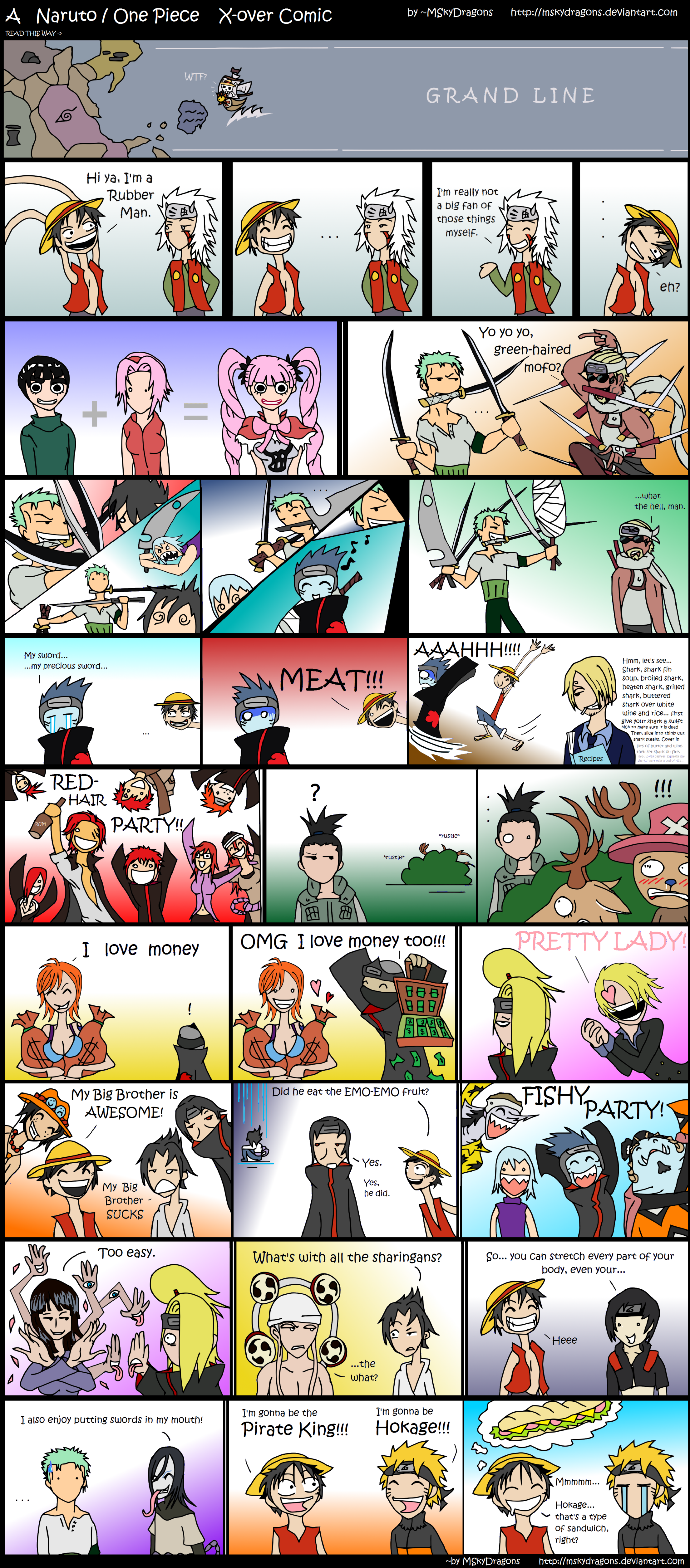 One Piece and Naruto Funny Comic