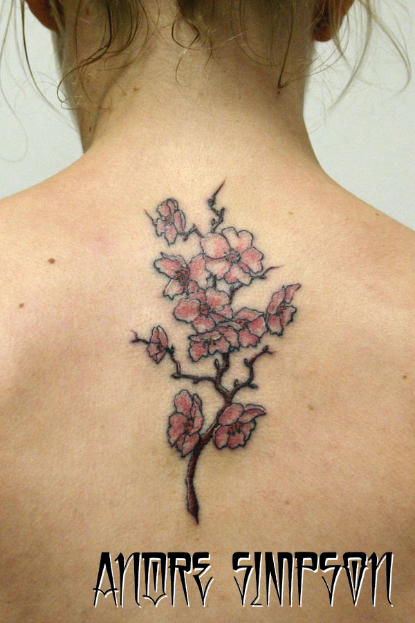 Cherry blossom back tattoo 1 by ERASOTRON on deviantART