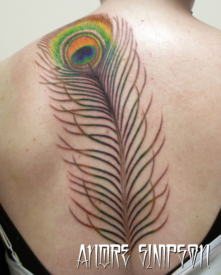 Peacock feather tattoo by ERASOTRON on deviantART