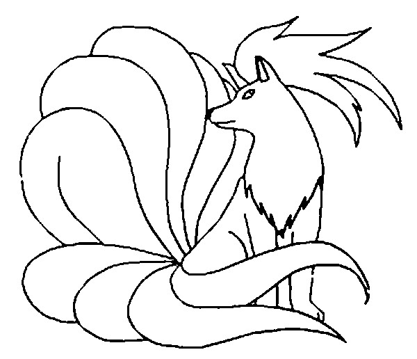 tails the fox coloring pages - photo #25