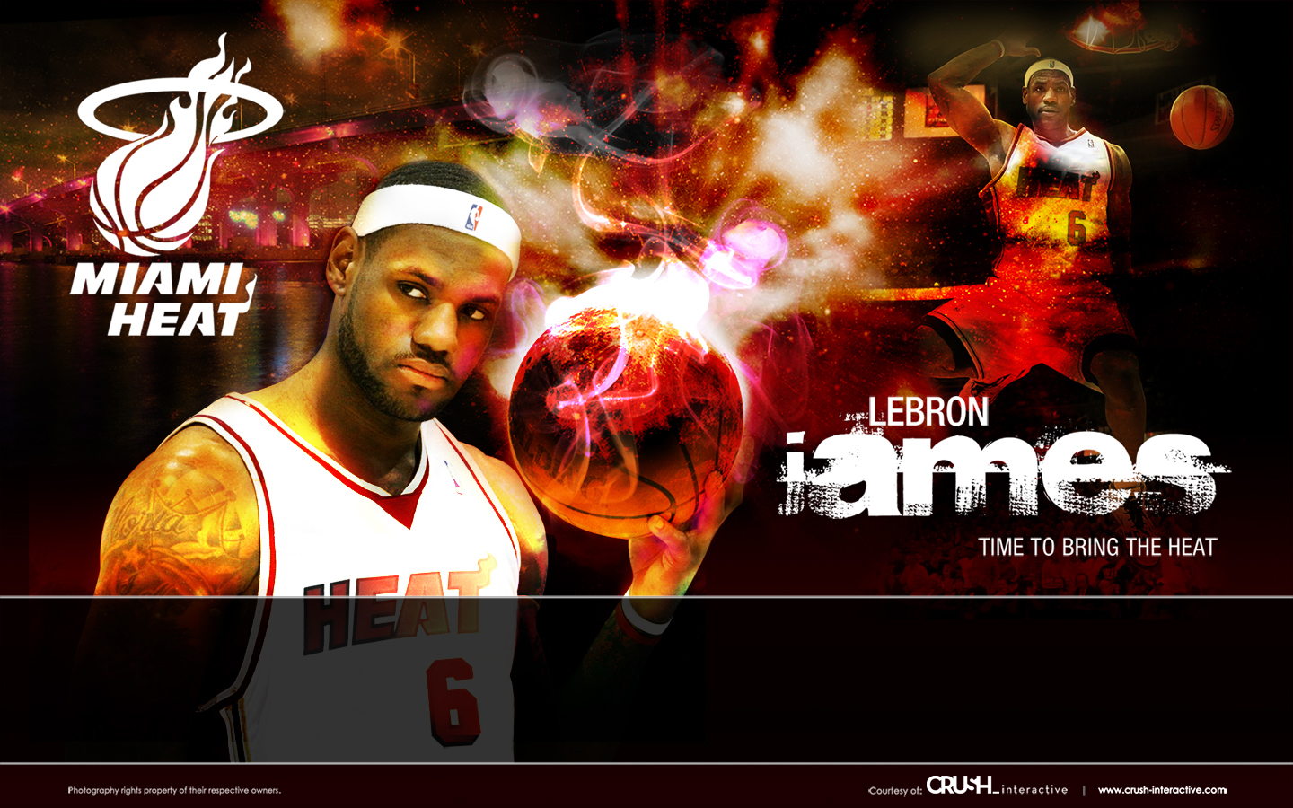 Lebron James – Time to Bring the Heat (by ~snapper1200)  1440 x 900