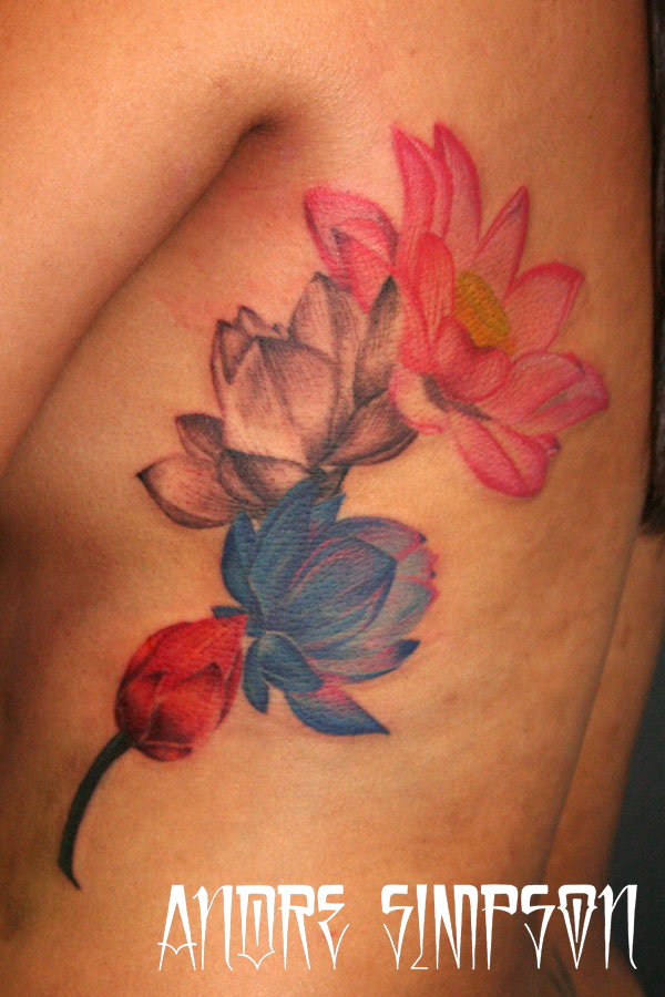 Lotus flower tattoo 1 - flower tattoo