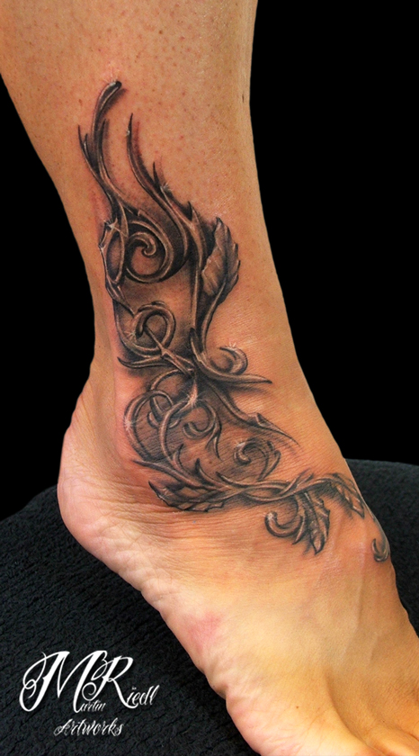 Tattoo Dynamic Fonts - flower tattoo