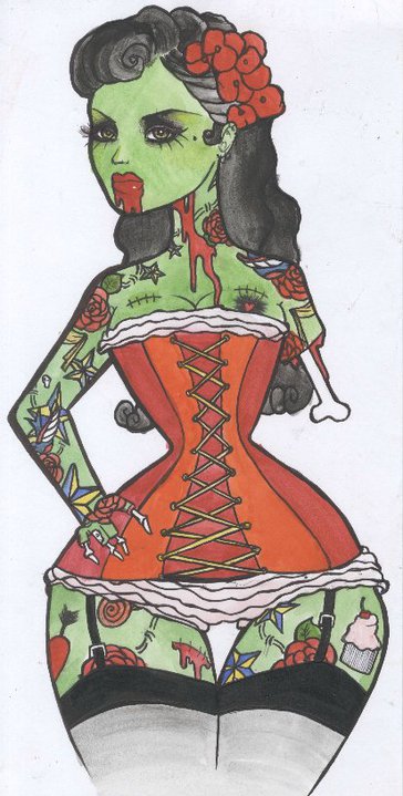 Zombie Pin Up Girl Tattoo By CraigHolmesTattoo On DeviantART