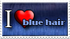 I Love Blue Hair by Zimmette-Stock