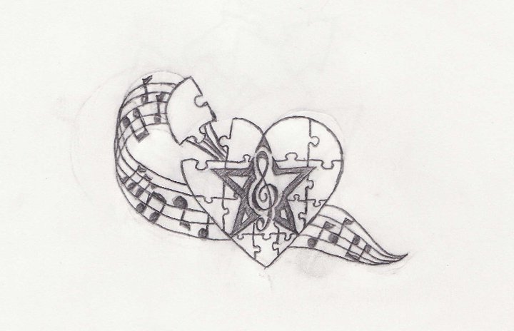 Music Tattoo Design by justinmalott on deviantART