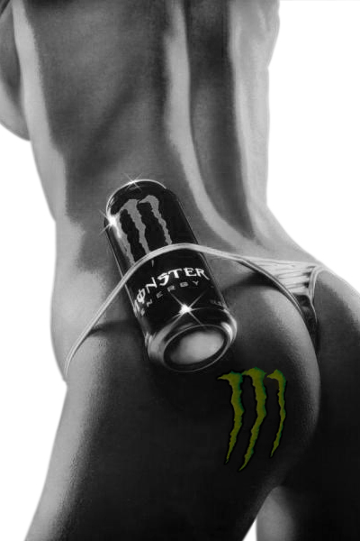 Monster Energy Bikini Girl BW by chev327fox on deviantART