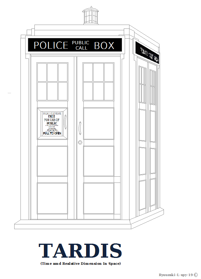 tardis coloring pages - photo #5