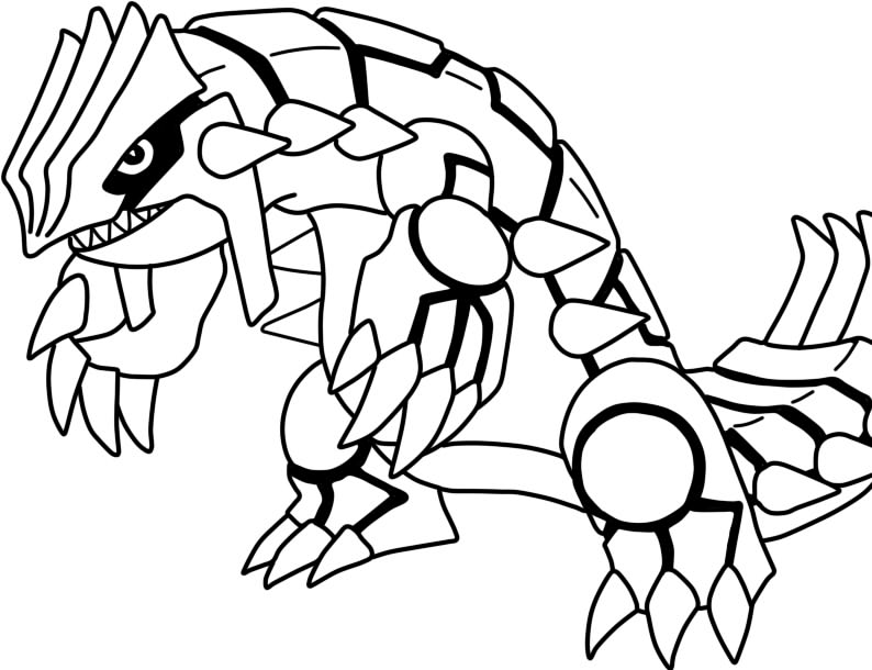 pokemon groudon Colouring Pages (page 2)