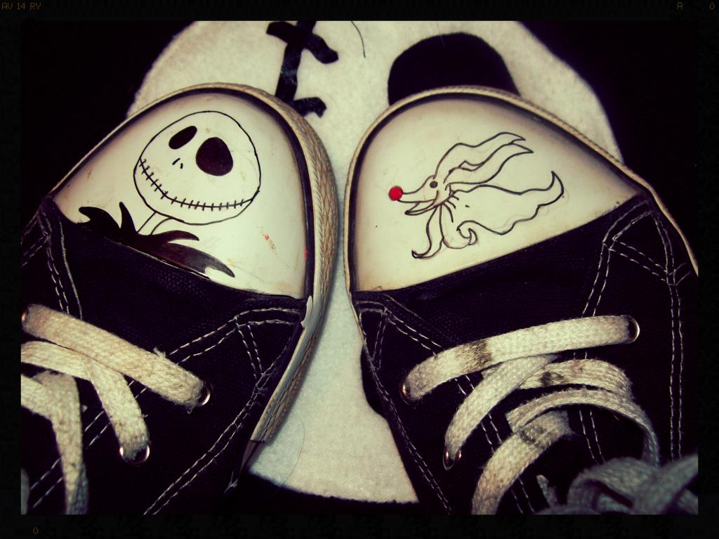 Nightmare Before Christmas Shoes by ffishy21 on DeviantArt