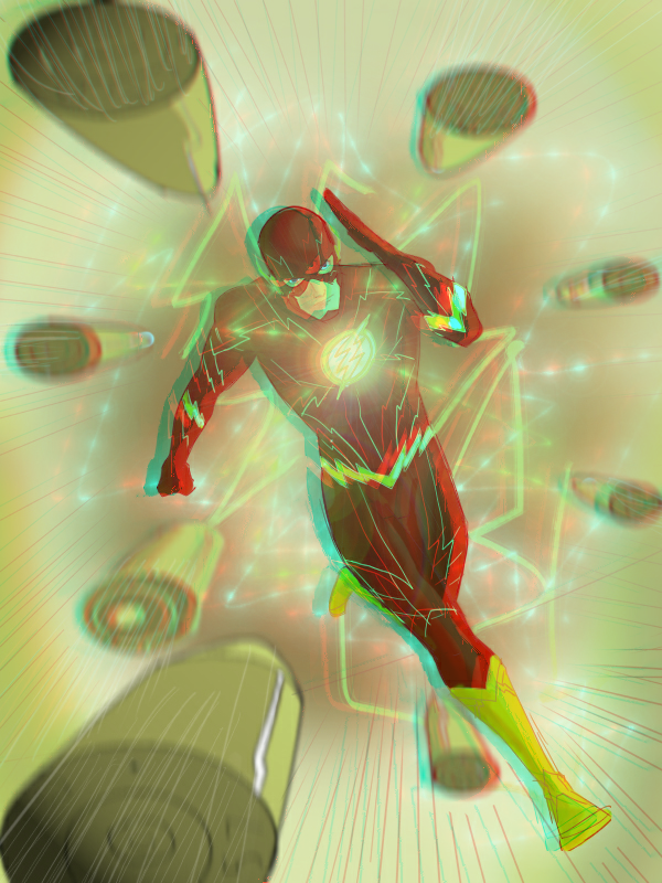 the_flash_in_3d_anaglyph_by_xmancyclops-d6fqlwu dans 3D