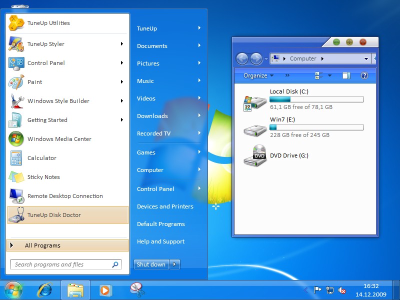 Crystal theme for Win7