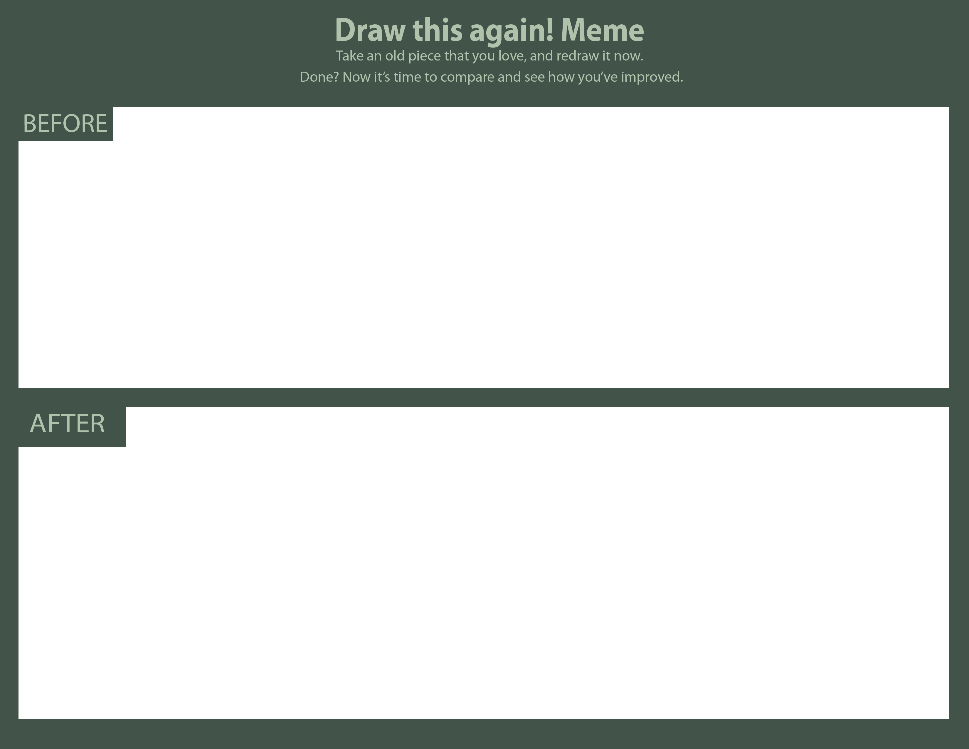 Draw this again meme blank template  landscape by ZAKKIDO on 