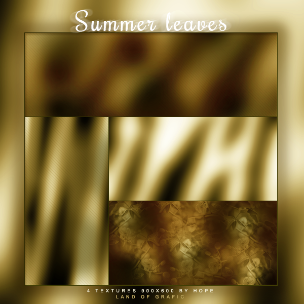 Texture pack - Summer leaves by Hope636