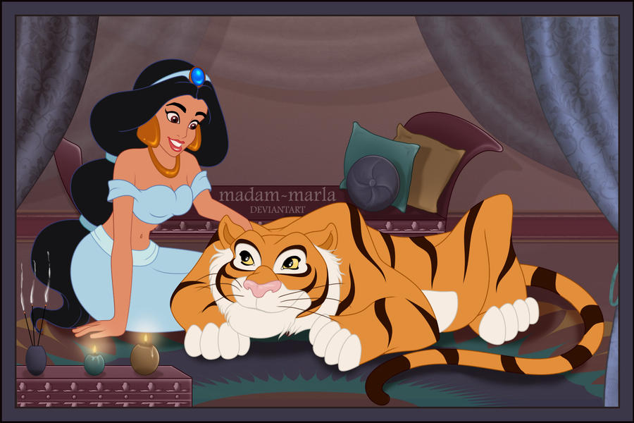 princess jasmine tiger. Jasmine and Rajah by