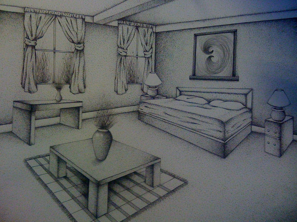Two-Point Perspective Room by senx28 on DeviantArt
