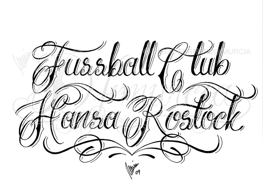 FC Hansa Rostock lettering