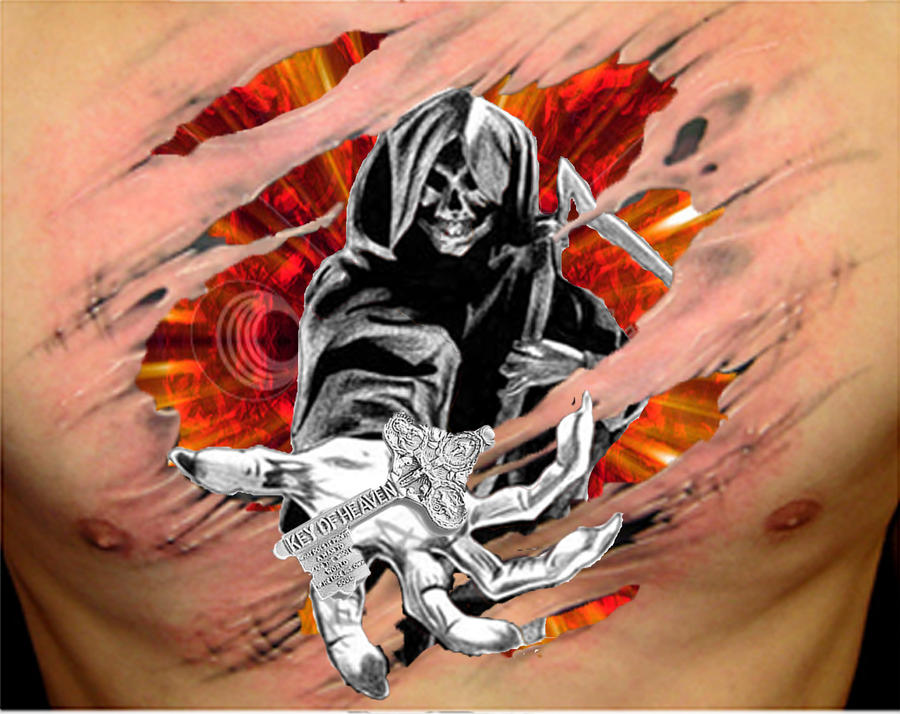 quick photoshop reaper tattoo by ~rockin-out-loud on deviantART