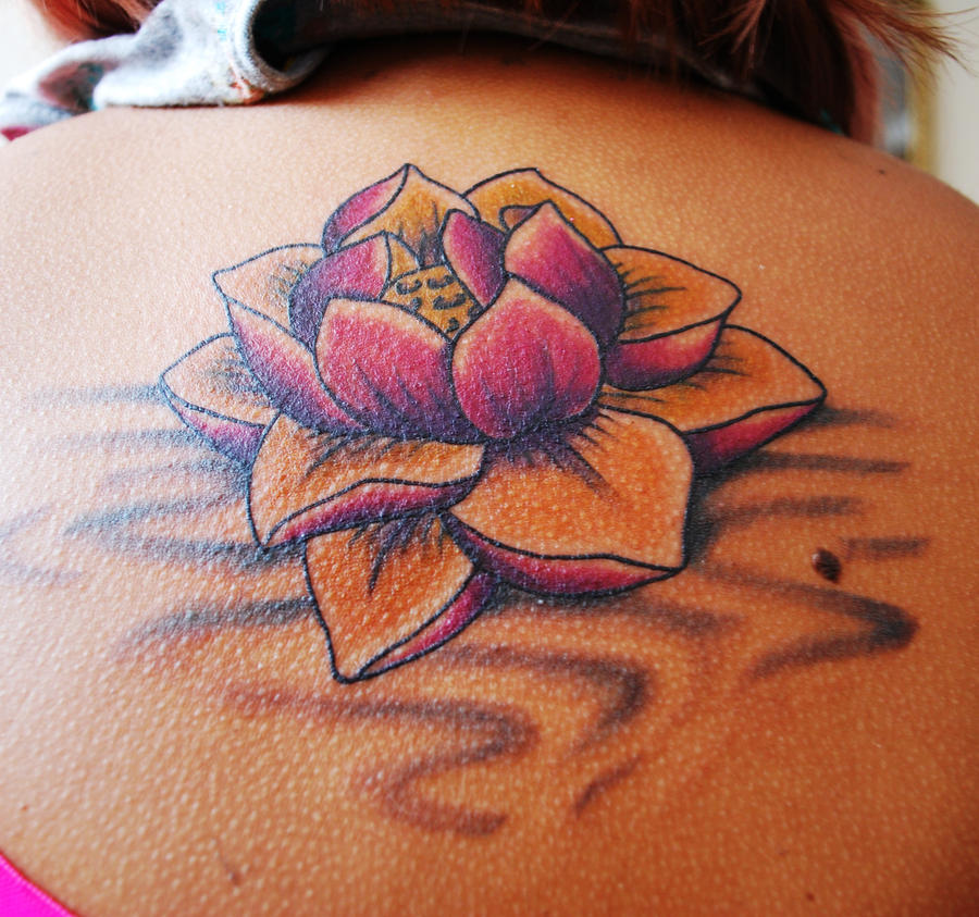 Lotus tattoo by Devikarawr