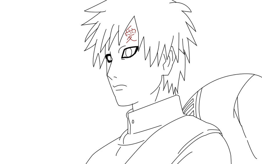 gaara coloring pages - photo #24