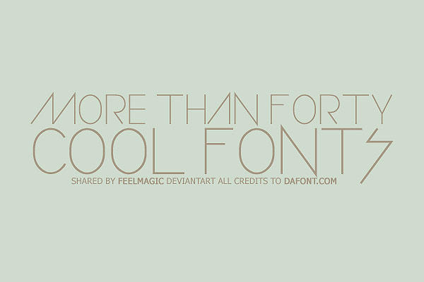 Cool Fonts by feelmagic on deviantART