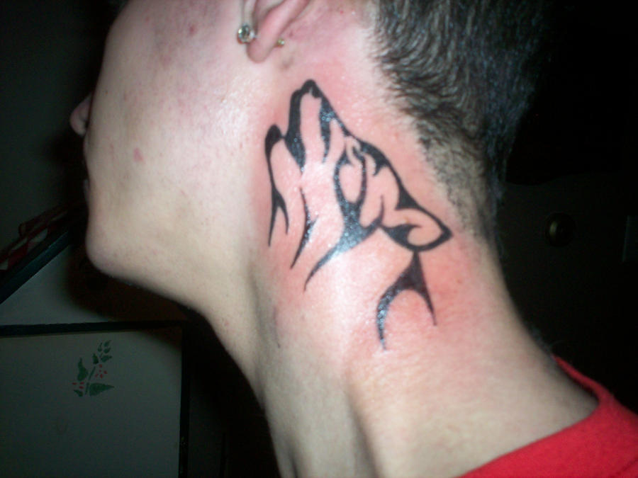 tribal wolf tattoo tattoo
