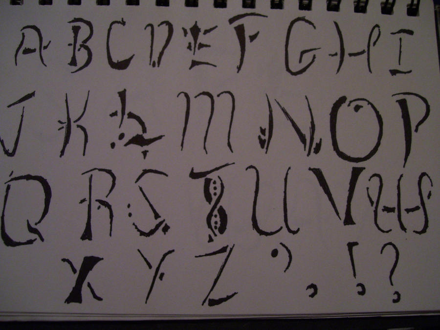 Tribal Font by arcticfox812 on deviantART