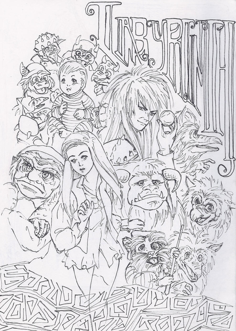 labyrinth coloring pages - photo #1