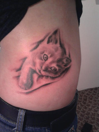 cat tattoo by realx1 on deviantART