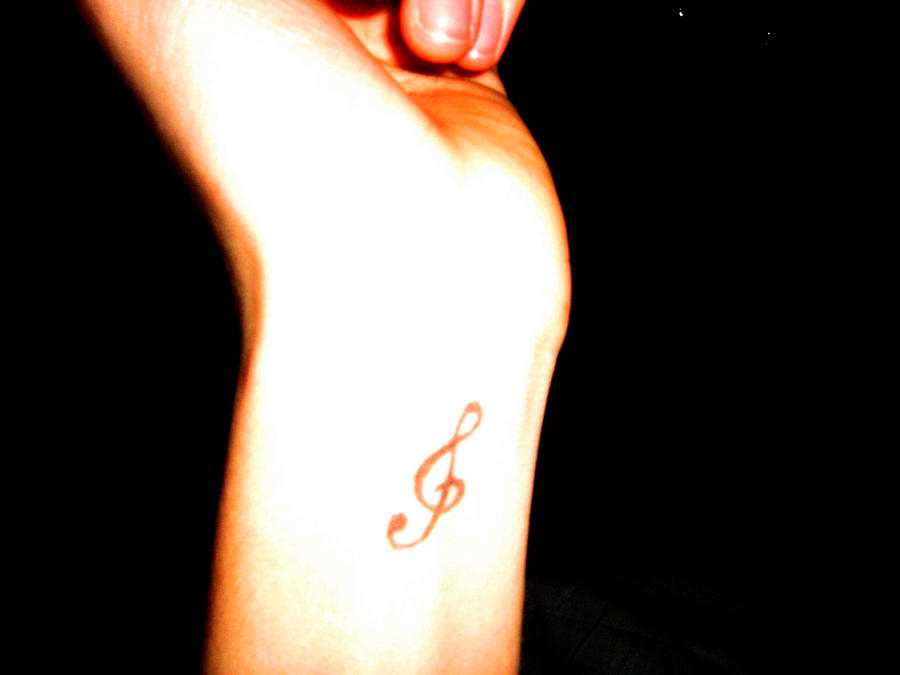 treble clef tattoos. treble clef tattoos.