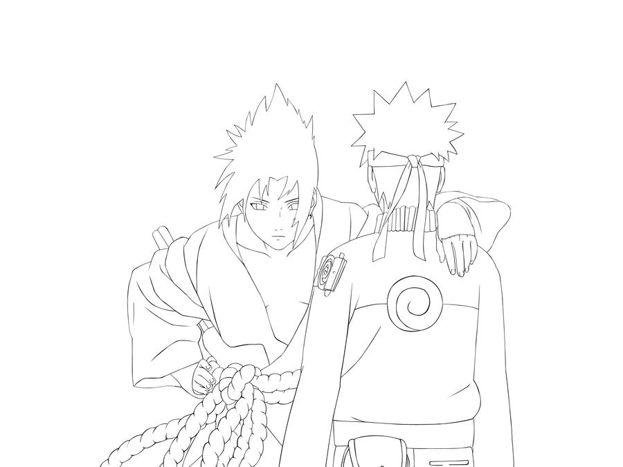 naruto and sasuke coloring pages - photo #6