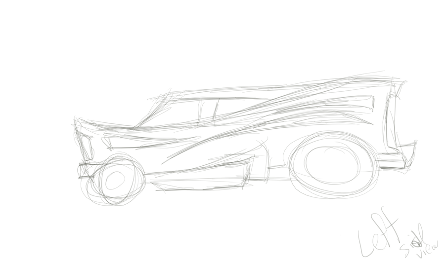 Car Drawings Side View