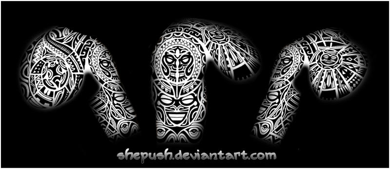Tribal half sleeve by shepush on deviantART