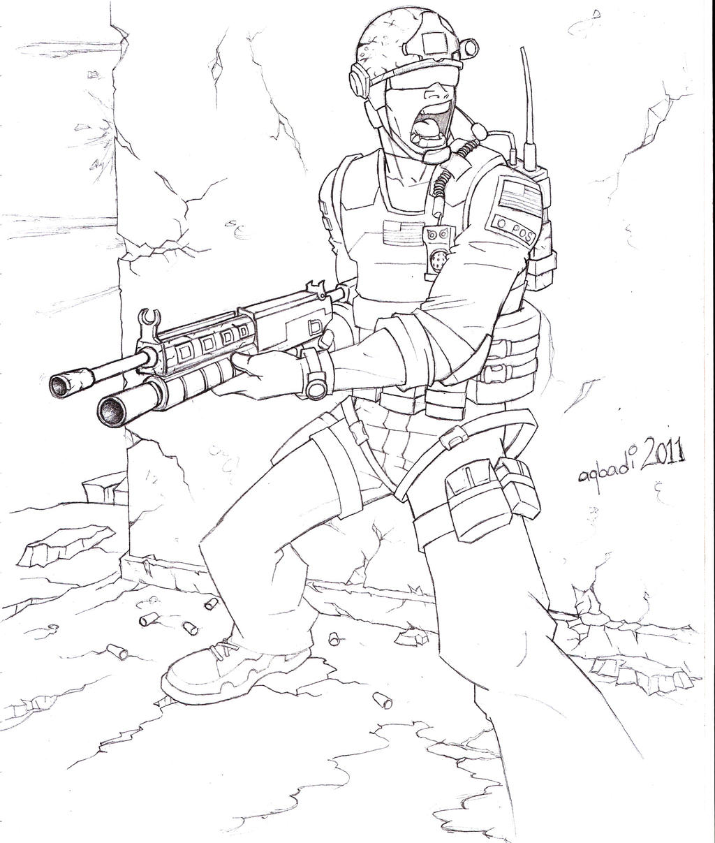call of duty coloring pages zombies - photo #28