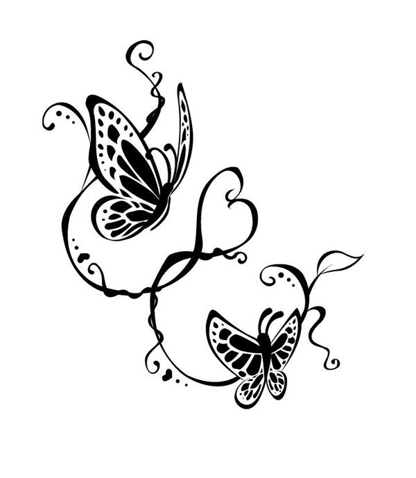 Tribal Butterfly Tattoo Drawings