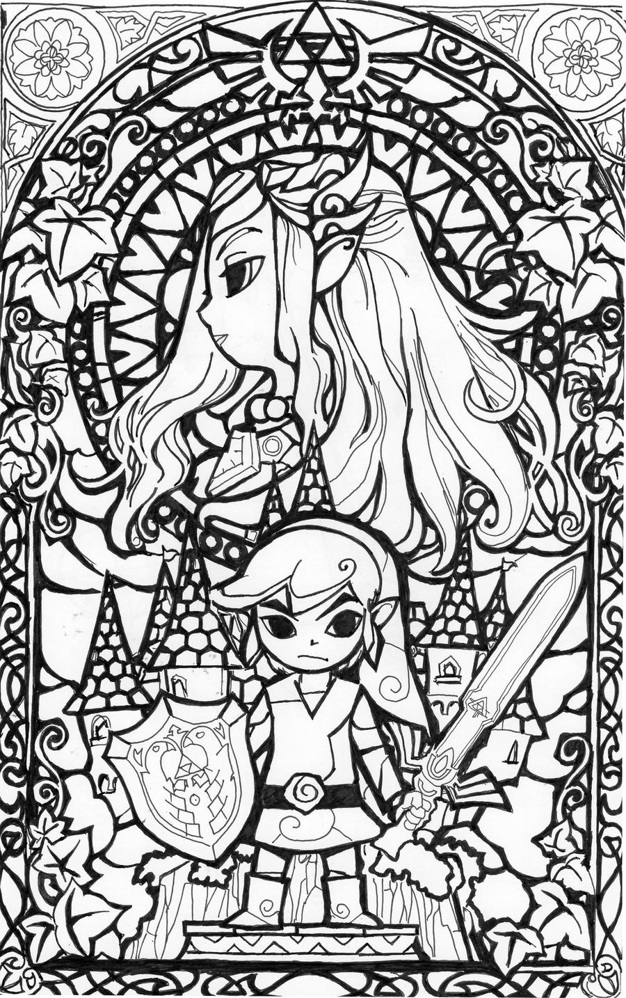 zelda the wind waker coloring pages - photo #22