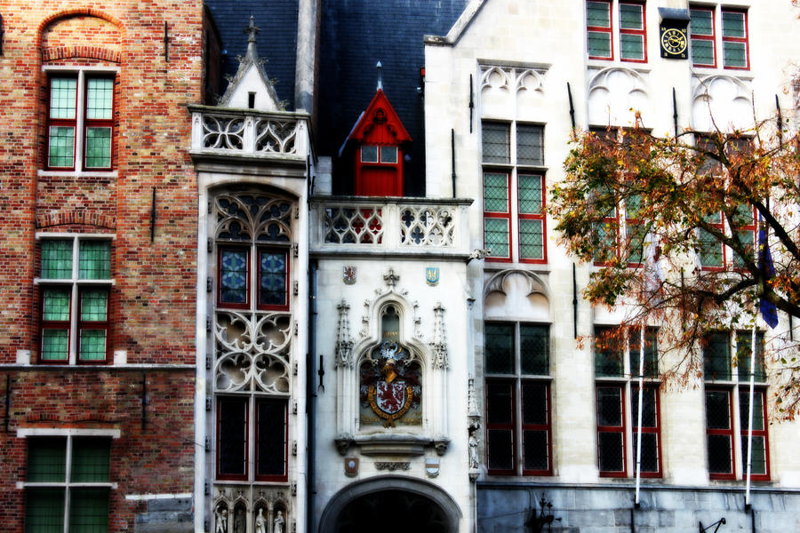 Brugge buildings.