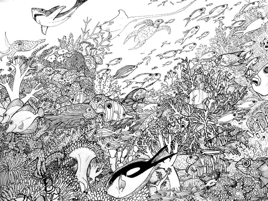 coloring pages coral reefs - photo #36