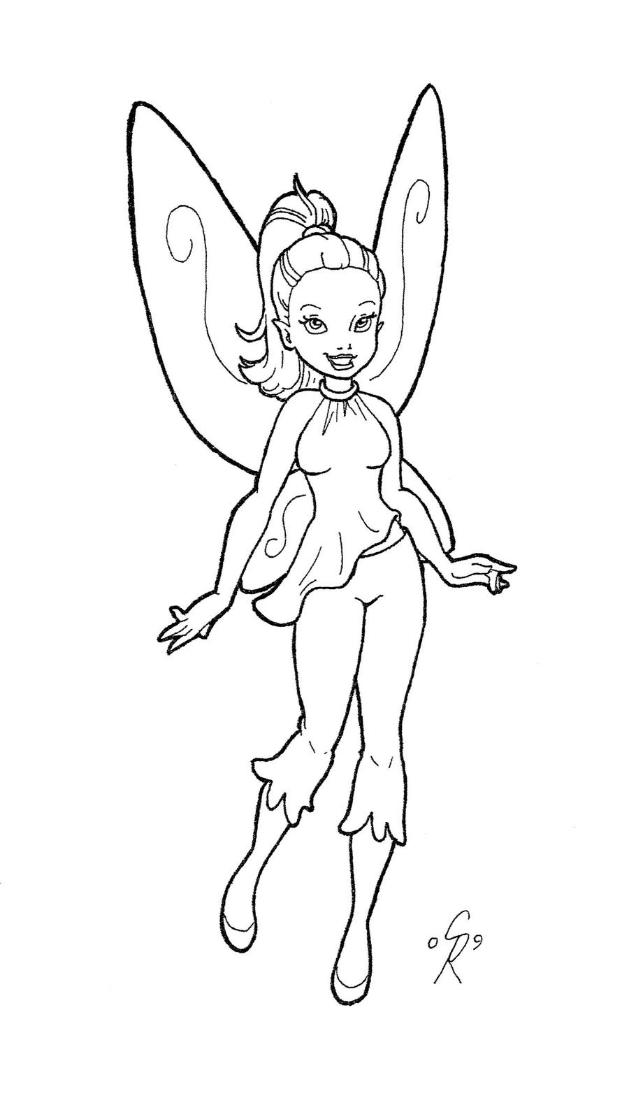fairy animations coloring pages - photo #22