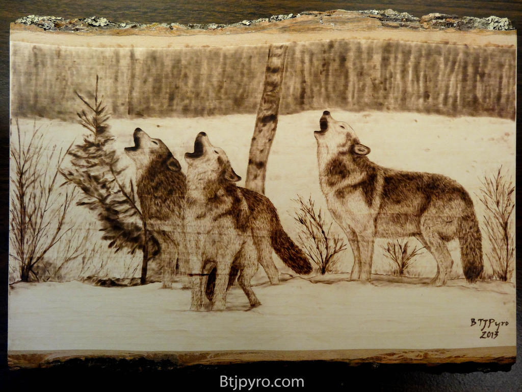 Wolf Woodburning Patterns