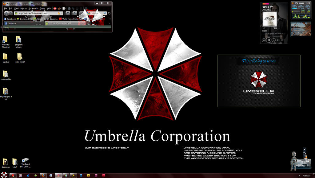 Download Resident Evil Windows 8 Theme | Apps Directories