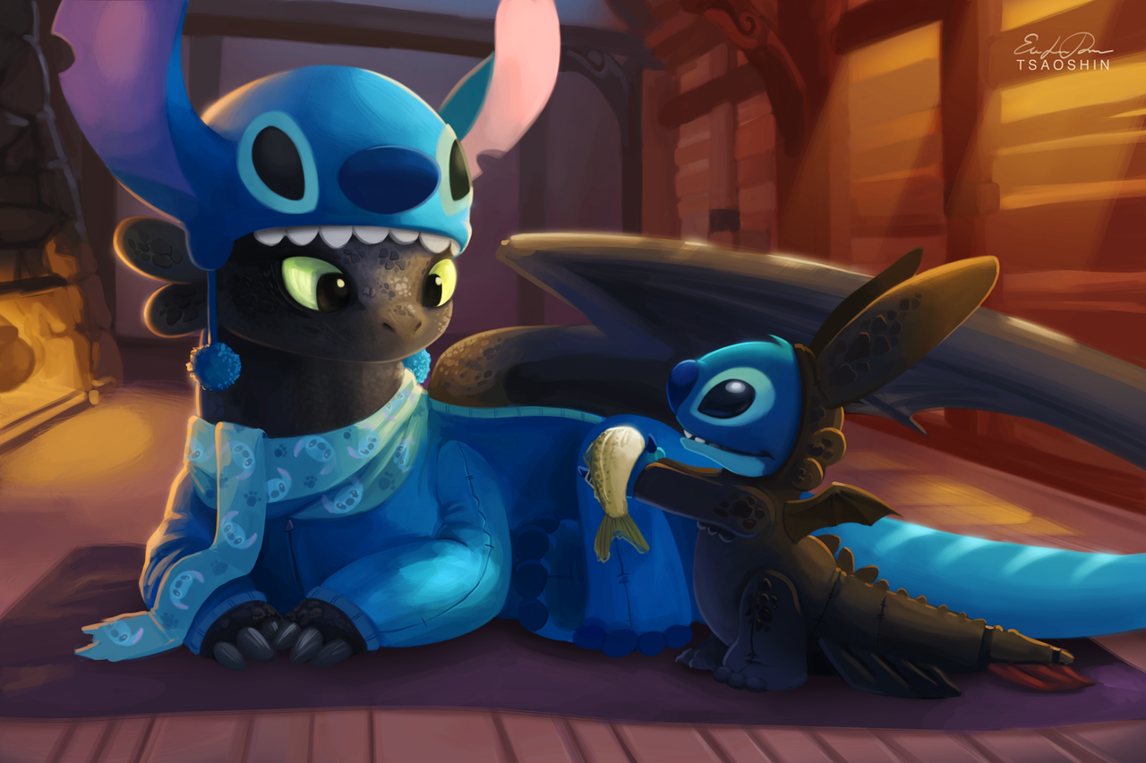 stitch_and_toothless_by_tsaoshin-d7i57wg.png