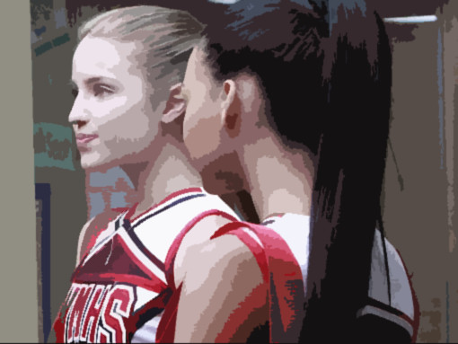 Glee Quinn and Santana by MechanicalToastar on deviantART
